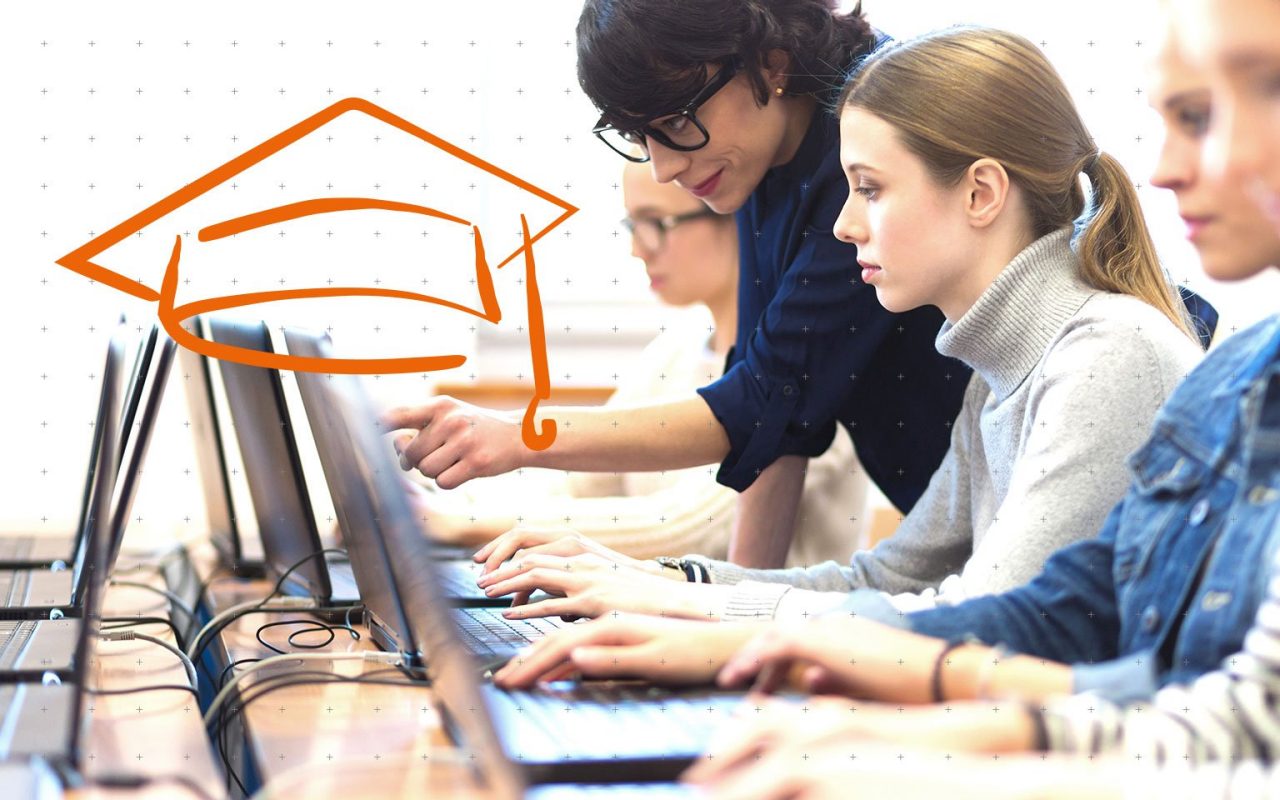 studenti za počítači