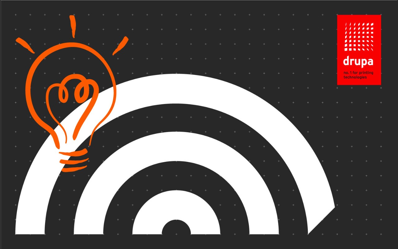 ikona drupa a gesto žárovky