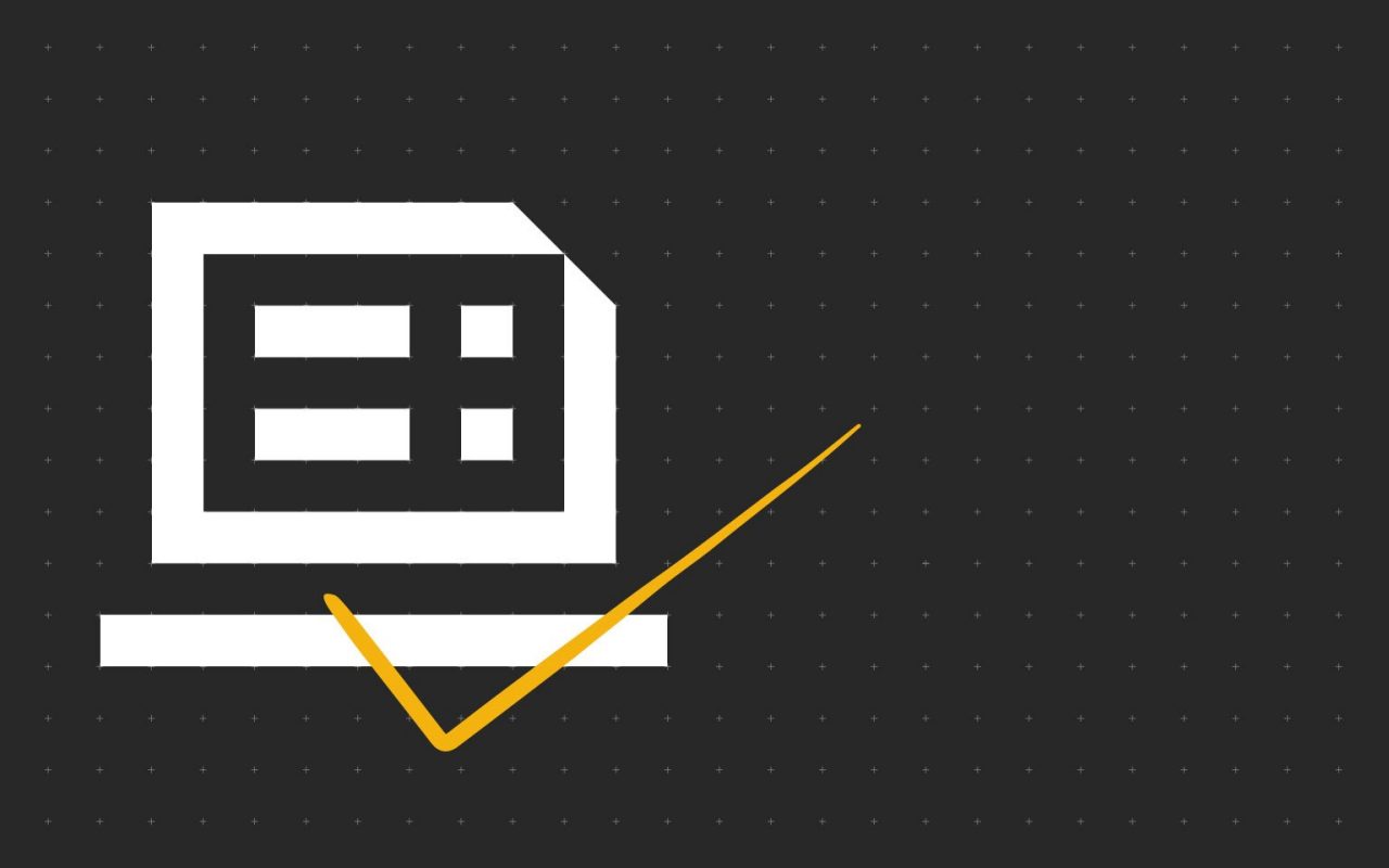 ikona počítače a gesto OK